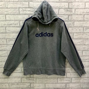 Vintage Adidas sudadera sudadera con capucha logotipo suéter ropa deportiva sudadera