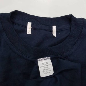 Vintage Courreges Paris T-shirts Multicolour Logo/ Embroidery Spell Out Logo Courrèges Paris Nice Design Blue Black Colour image 5