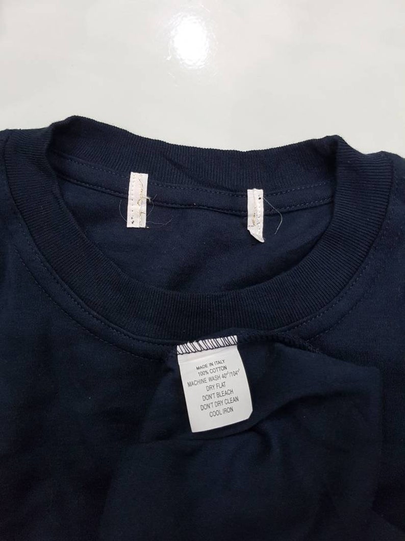 Vintage Courreges Paris T-shirts Multicolour Logo/ Embroidery Spell Out Logo Courrèges Paris Nice Design Blue Black Colour image 5