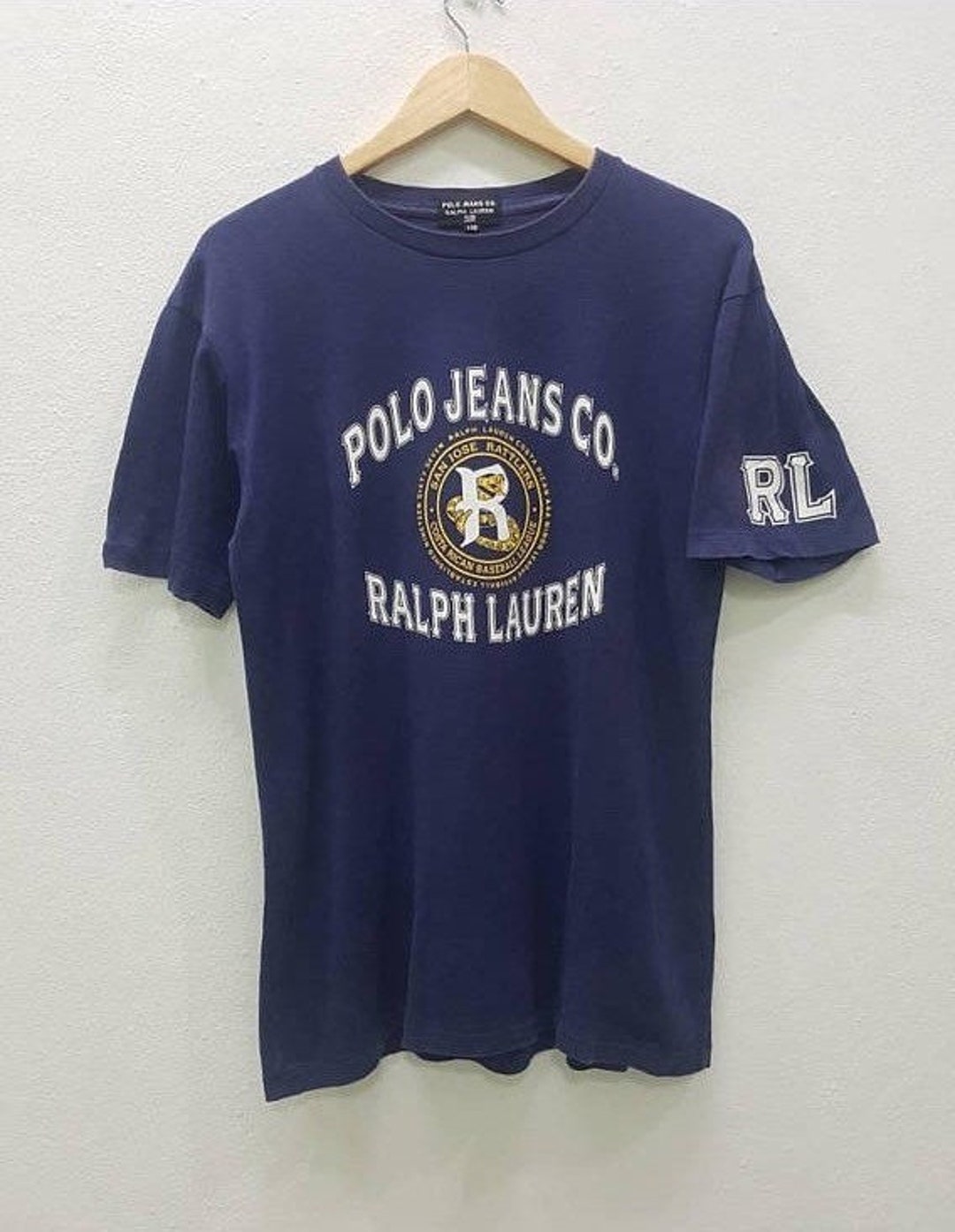 Rare!! Vintage Polo Jeans Co. Ralph Lauren Spell Out Logo T-shirts