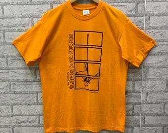 RARE!!! Vintage 90s Tim Burton’s Nightmare Before Christmas Musical Fantasy Movie Promo T-shirts