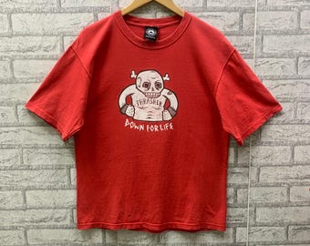 T-shirt vintage Thrasher Down For Live Skateboard