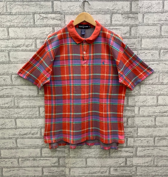 Chequered polo hot sale
