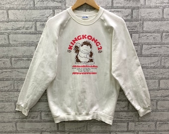 RARE!!! Vintage 80s KINGKONG 2 Animate Movie Sweatshirts