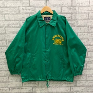 Vintage GAP New York Embroidery Big Logo Windbreaker Jacket Button Up