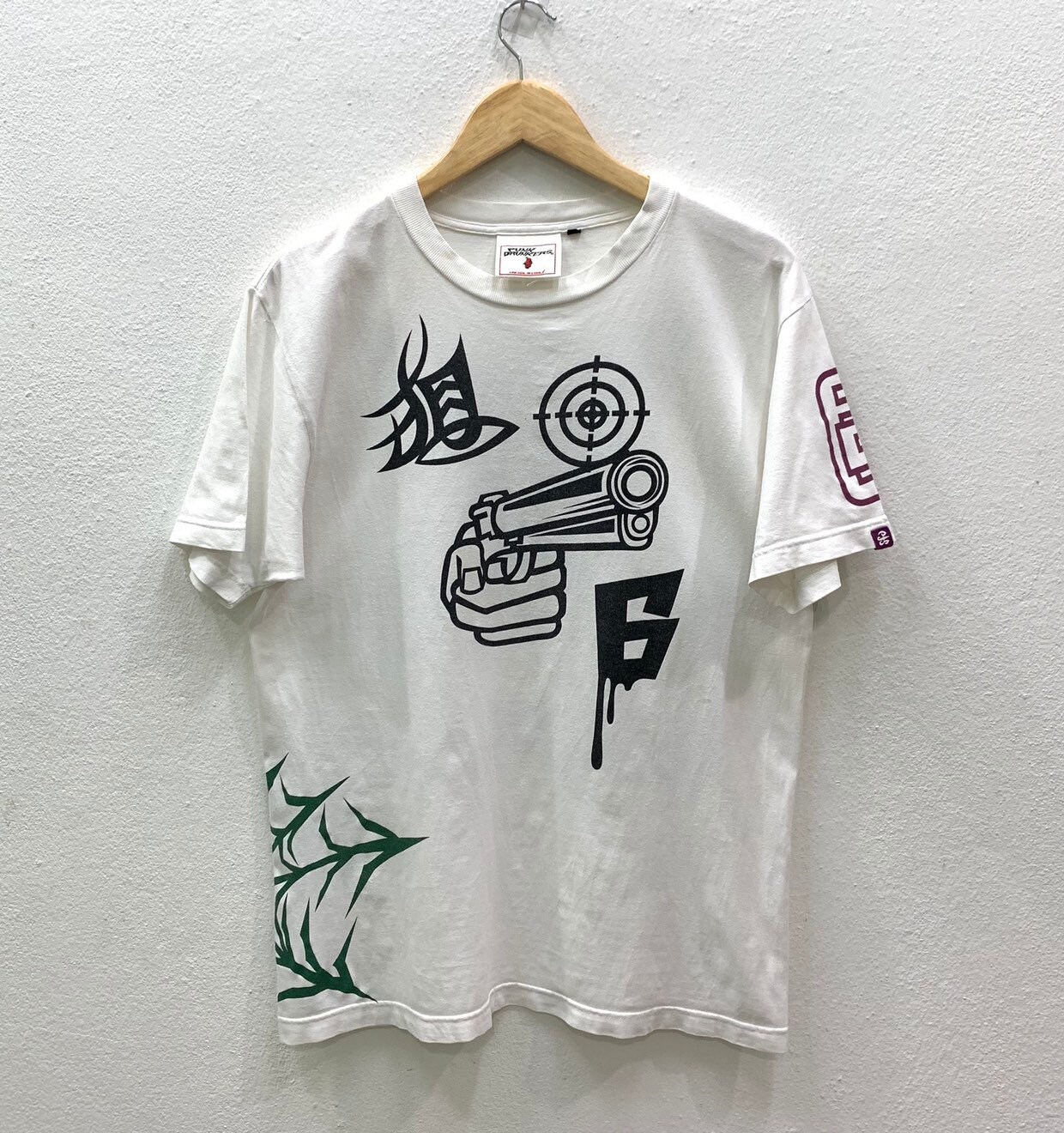 RARE Punk Drunkers Japanese Brand Alloverprint T-shirts Nice