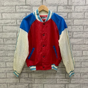 RARE!! Vintage Michiko London Koshino Windbreaker Sweater Jacket Button Up  Colourblock Nice Design