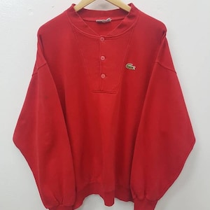 Sudaderas Vintage Chemise Lacoste Estilo Botón Abajo Talla 7