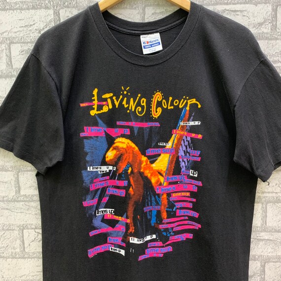 Vintage 90s Living Colour Times Up Usa Tour T-shirts - Gem