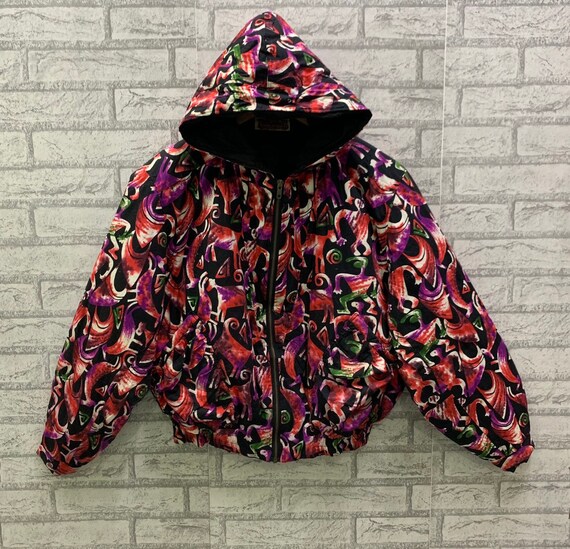 Vintage Jacket Alloverprint Hoodie Full Zipper Nice Design