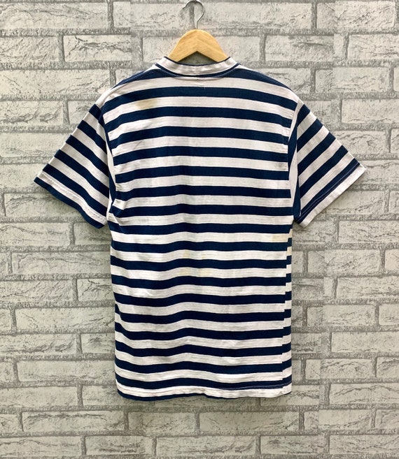 Vintage 90s GUESS JEANS U.S.A Stripes Made in Usa Embroidery Logo 