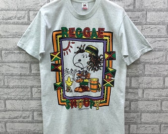 RARE!!! Vintage 90s Snoopy Peanuts Reggae T-shirts