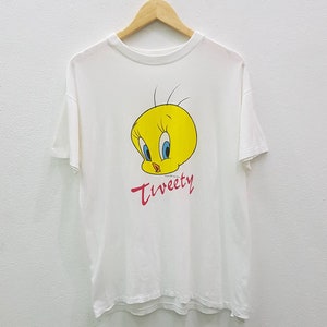 Vintage Tweety jaren 90 Warner Bros Cartoon Networt T-shirts Fit Large Size