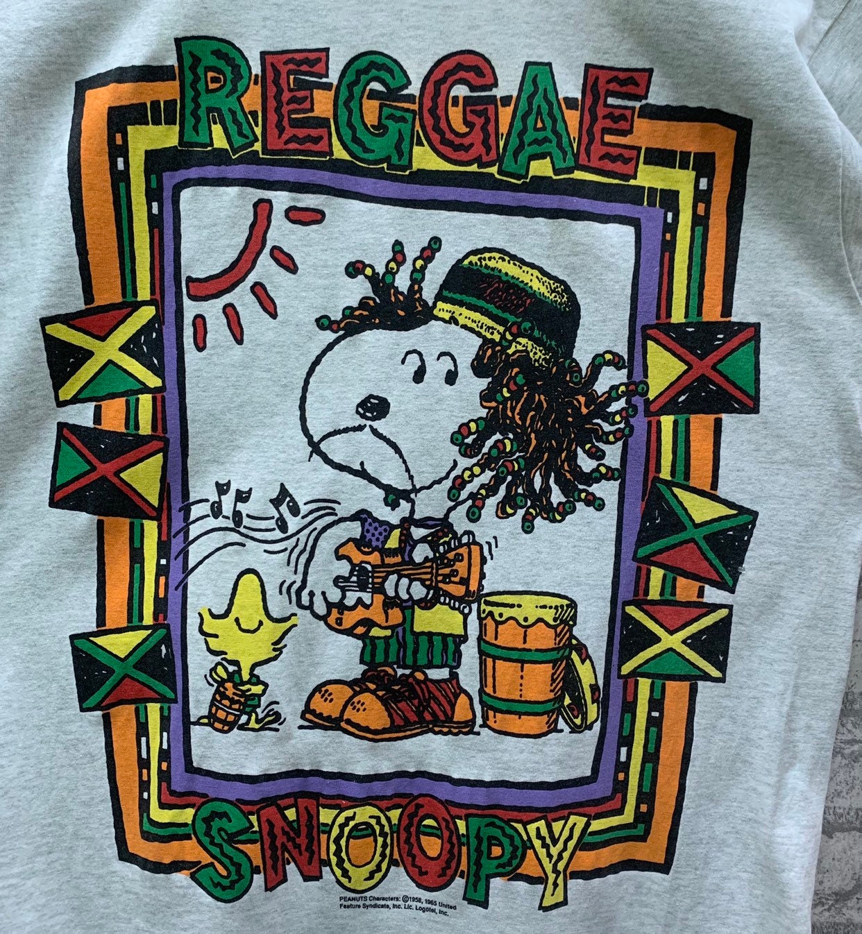 RARE!!! Vintage 90s Snoopy Peanuts Reggae T-shirts - Etsy