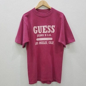Vintage Guess By George Marciano Made In Usa T-shirt/ Vintage Guess Jeans Usa 90s T-shirts Big Logo