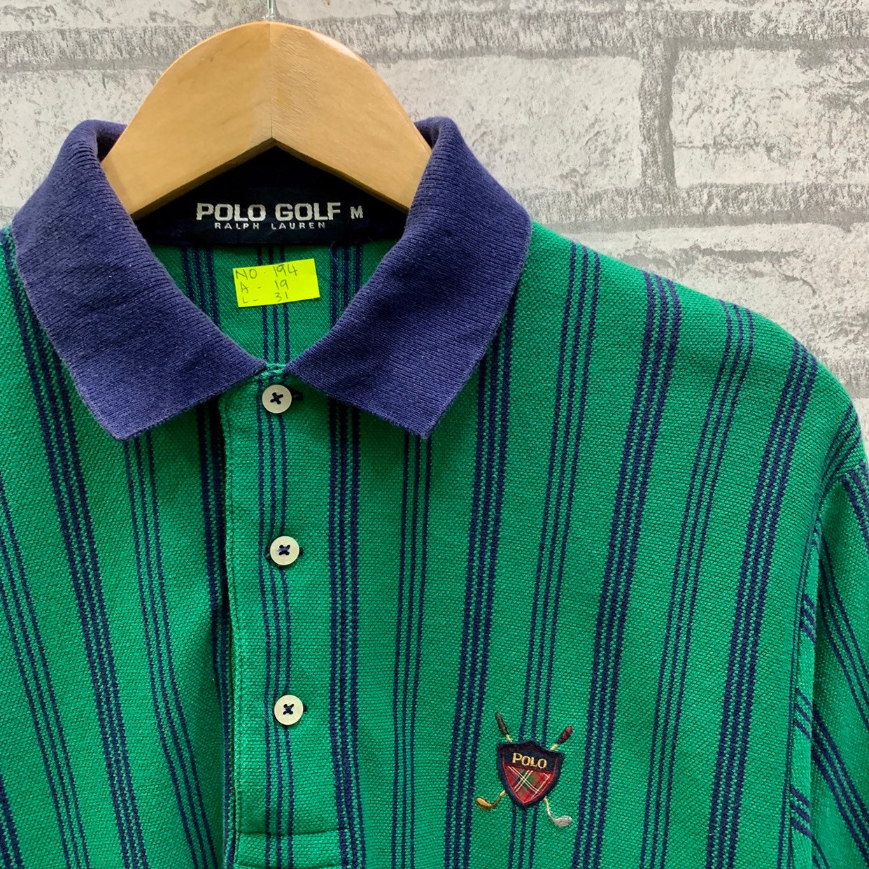 Vintage Polo Golf Ralph Lauren Polo Shirt Ringer Striped Size M - Etsy