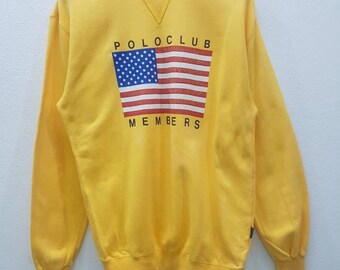Vintage Polo Club Members Sweatshirts Big Logo Jumper Pullover
