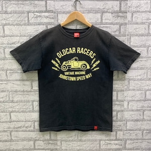 Vintage Studio D’artisan Oldcar Racers Johnstown Speed Way Race Way Be Strong And Straight Japanese Brand T-shirts Shirt