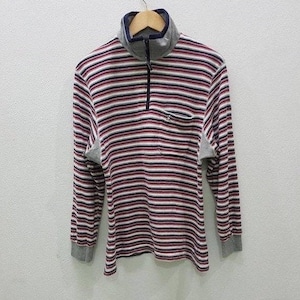 Vintage Mungsingwear Sweatshirts Half Zipper Stripe Style Single Pocket Nice Design