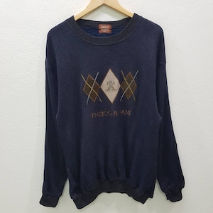 Vintage Enrico Albani Sweatshirts Jumper Pullover Crewneck Embroidery Logo
