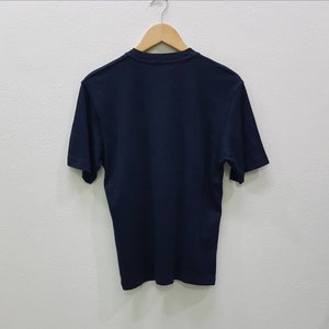 Vintage Courreges Paris T-shirts Multicolour Logo/ Embroidery Spell Out Logo Courrèges Paris Nice Design Blue Black Colour image 2