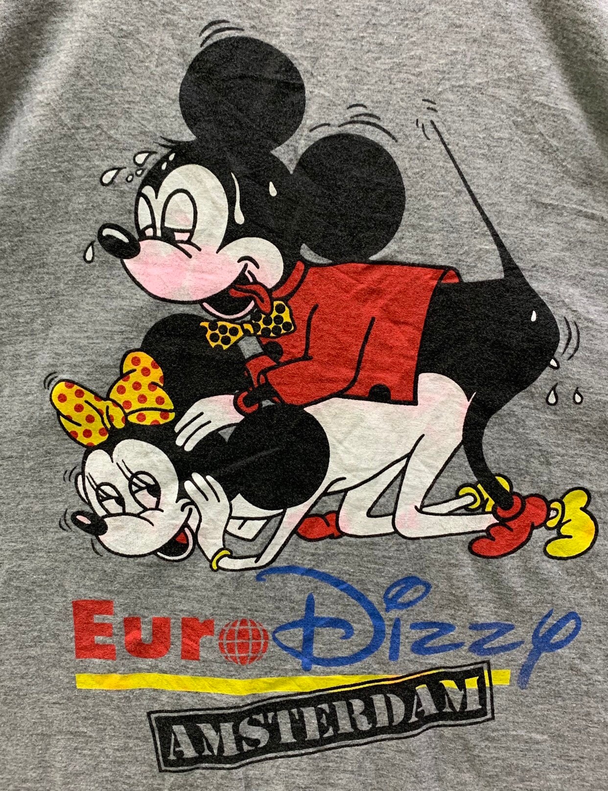 Dizzy Mickey VERY RARE!!! Vintage Mickey Mouse Minnie Euro Dizzy Amsterdam T-shirts ...