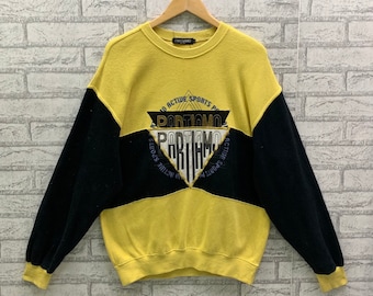 Vintage Partiamo Active Sports Sweatshirts Embroidery Logo Large Size