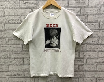 Vintage 90s Beck T Shirt The Ultimate Trip Light Blue Mens
