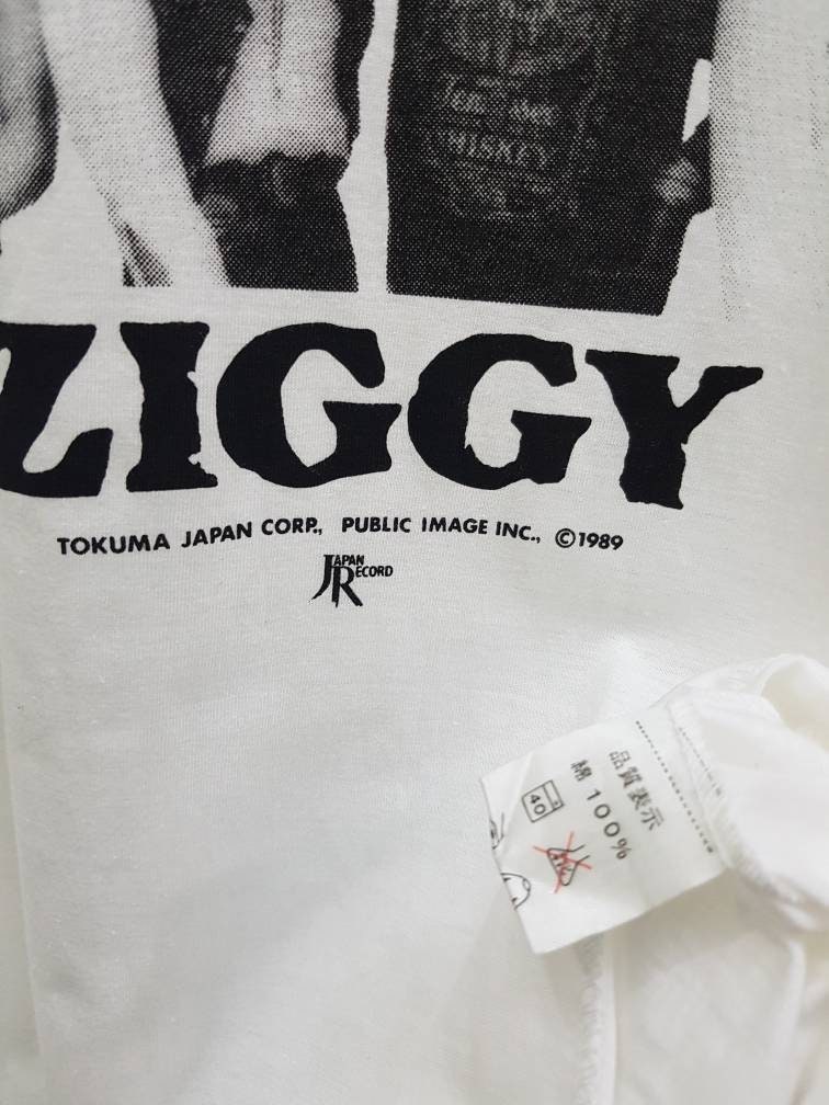 ZIGGY ビンテージ　フォトTシャツ RARE!! Vintage 80s Ziggy Japanese Blue Rock/hard Rock Band T