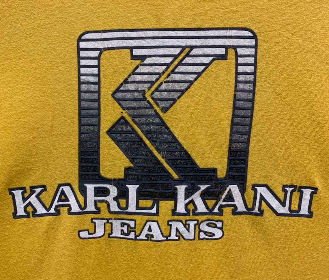 Vintage Karl Kani Jeans T-shirts Made In Usa Big Logo Spell | Etsy