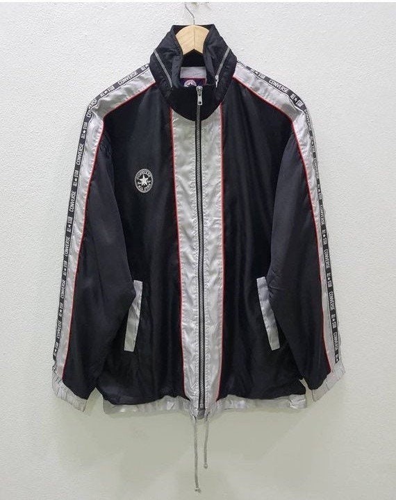 Vintage Converse All Star Windbreaker Sweater Jacket Full Zipper