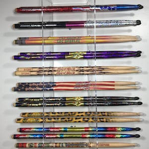 Drumstick Display | 10 Sets | Drum Stick Holder | Drumstick Rack | Acrylic