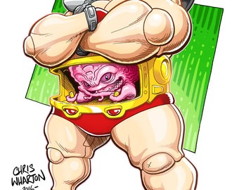 Krang - Color Art Print - 11 x 17 inch