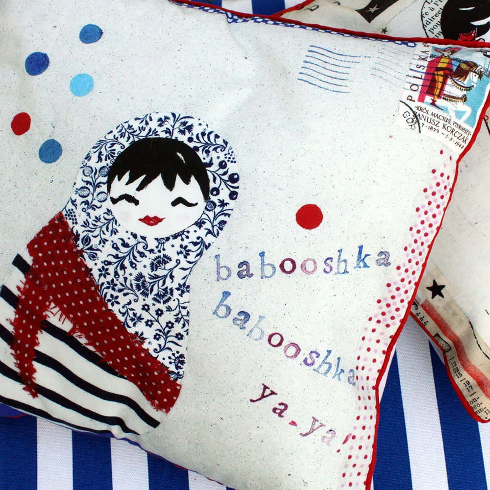 Coussin Déco Coton, Babooshka Yaya