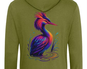 Neon Grebe Hoodie
