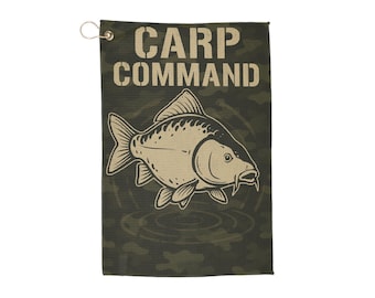 Carp Command Fishing Towel: Camo Angler Gear