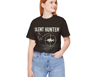 Silent Hunter Fishing Graphic Tee - Unisex Jersey Top