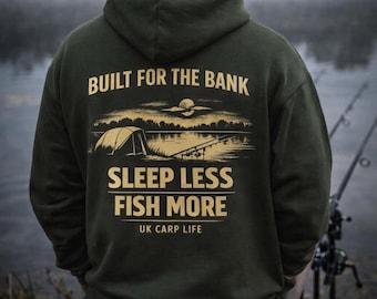 Built For The Bank Carp Fishing Hoodie UK Angler Pullover