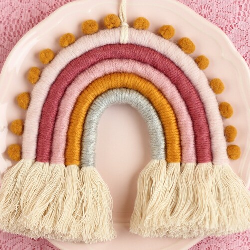 Rainbow Wall Hanging Rainbow Wall Art Nursery Wall Decor Etsy