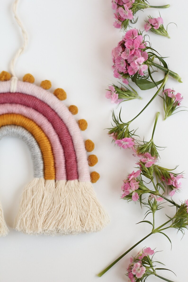 Rainbow Wall Hanging Rainbow Wall Art Nursery Wall Decor Etsy