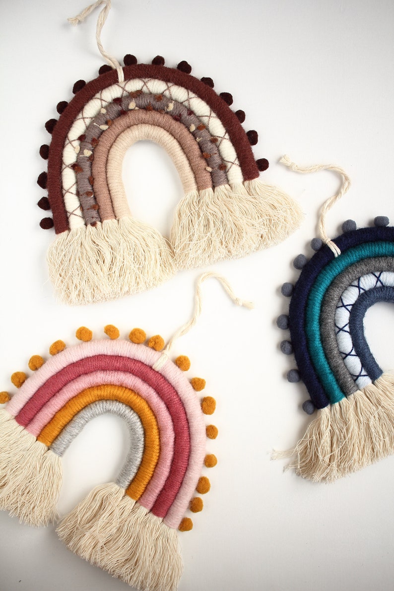 Rainbow Wall Hanging Rainbow Wall Art Nursery Wall Decor Etsy