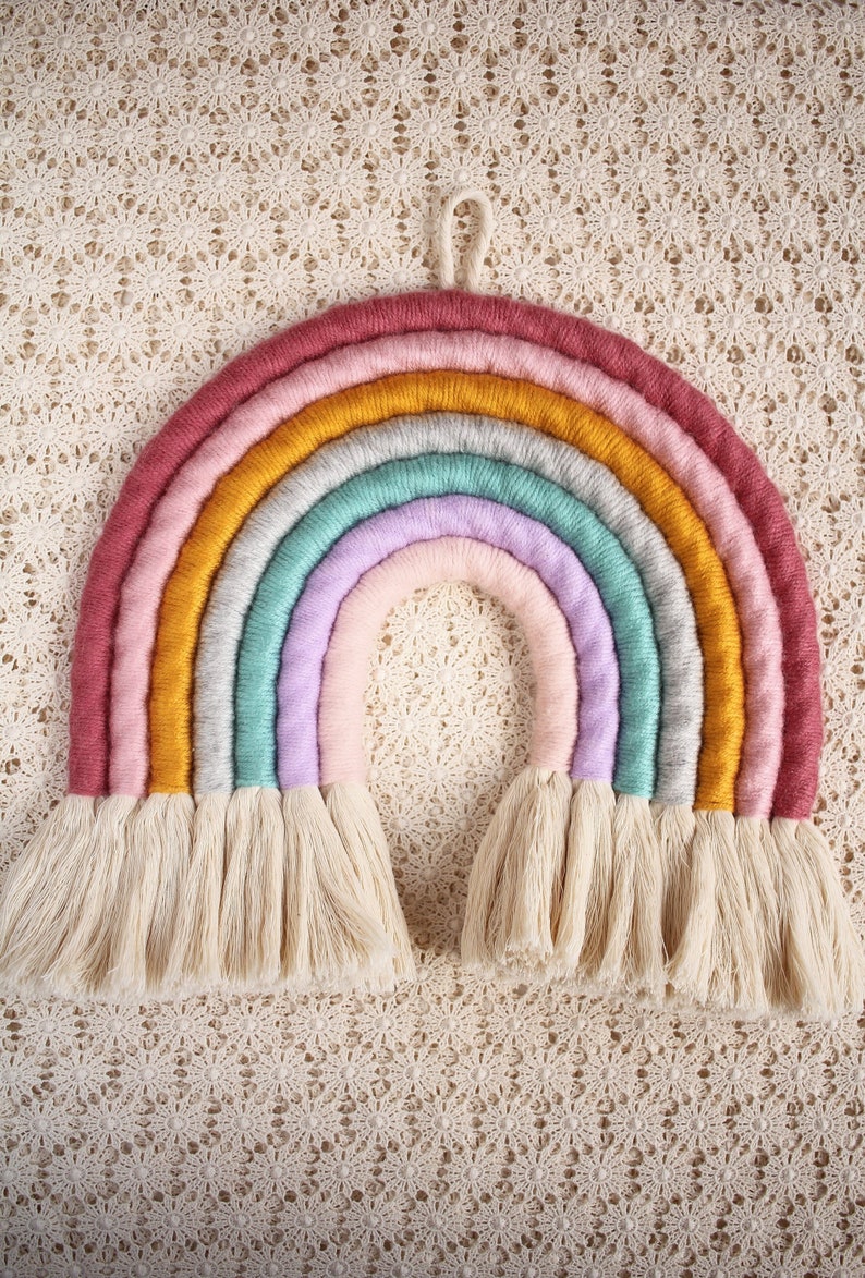 Big Size Rainbow Wall Hanging Rainbow Wall Art Nursery Wall Etsy UK