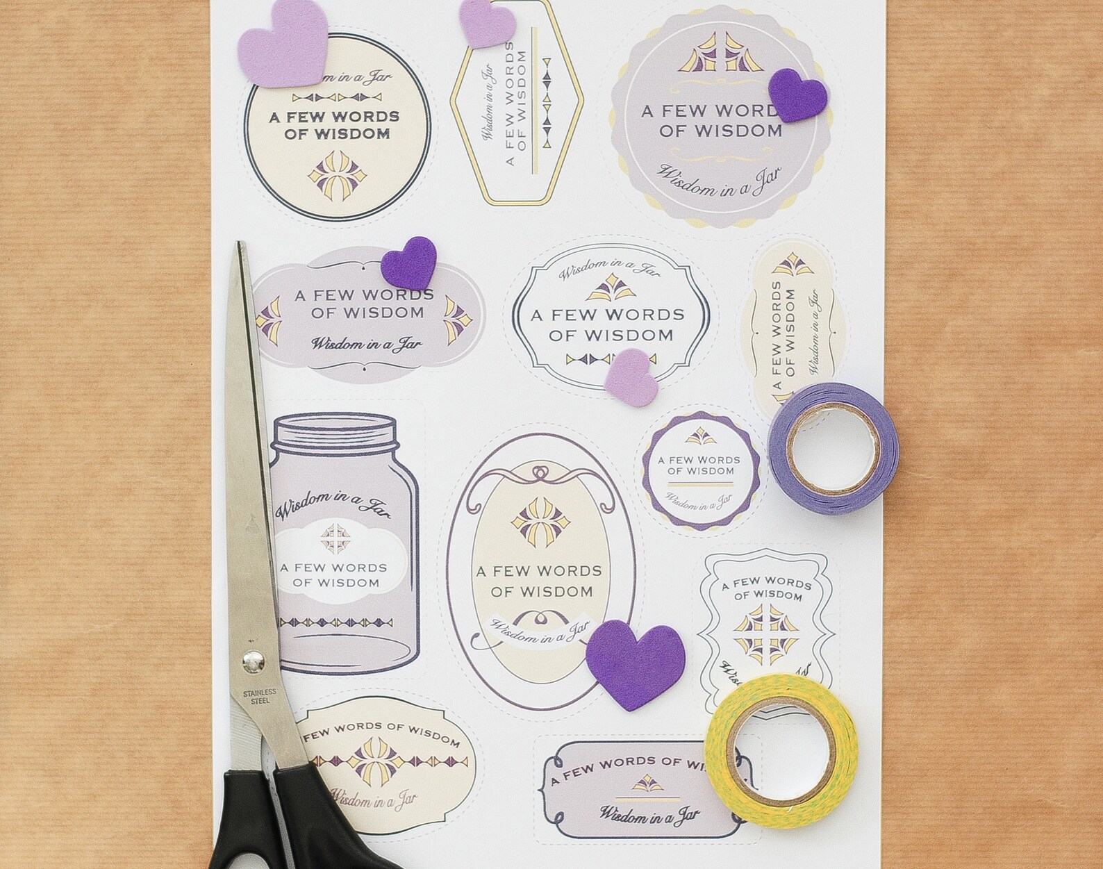 PRINTABLE 365 Quotes for Wisdom Jar in an Original Watercolour - Etsy