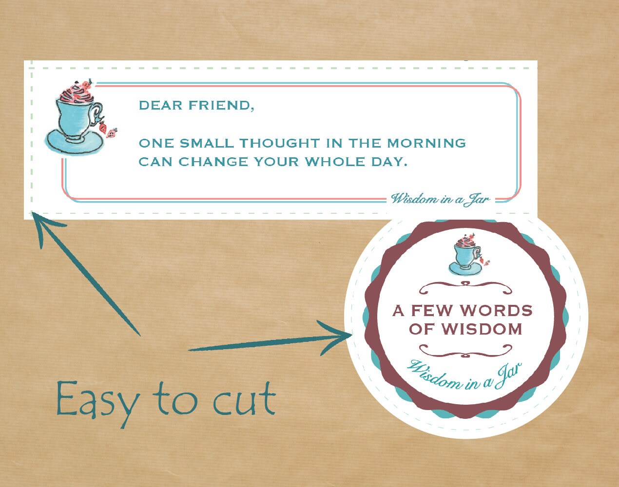 PRINTABLE 365 quotes for Wisdom Jar in an original watercolour | Etsy