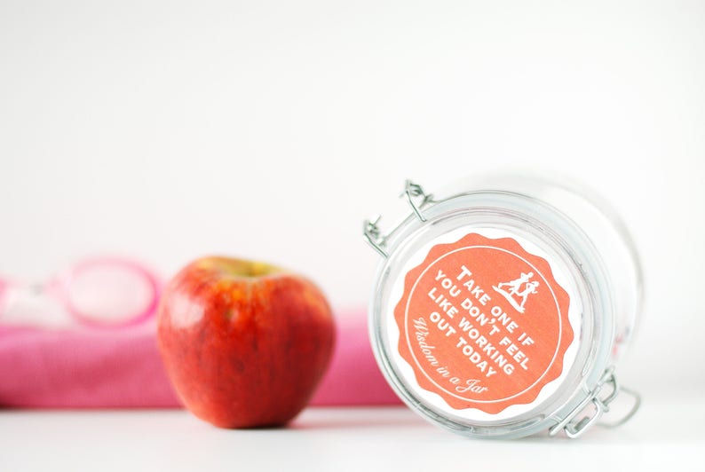 PRINTABLE 365 Fitness Motivation Quotes for a Jar in Original - Etsy UK