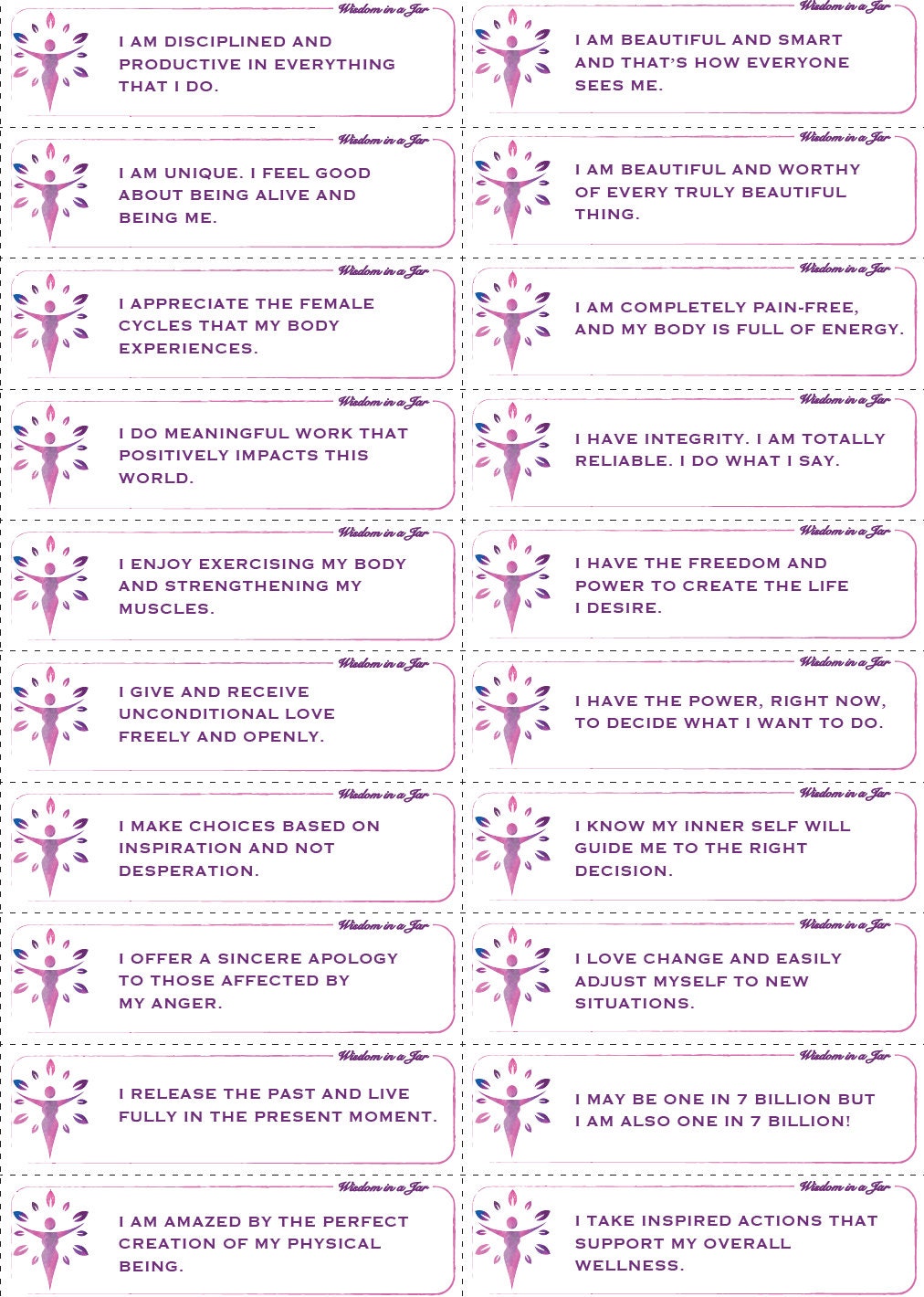 PRINTABLE Positive Affirmations for Woman 365 Quotes Adult - Etsy UK
