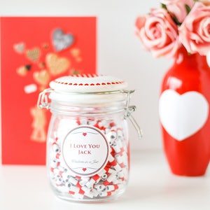 IMPRIMIBLE Regalo de bricolaje personalizable 365 Love Notes PDF editable Día de San Valentín -razones por las que te amo regalo romántico personalizado para él o ella