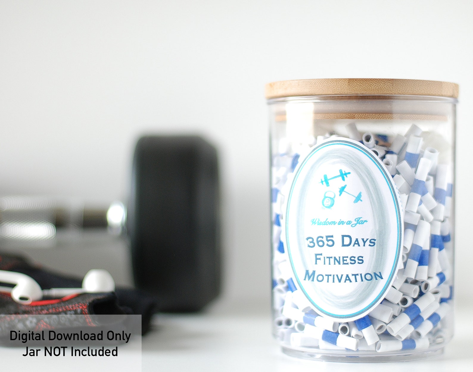 PRINTABLE 365 Fitness Motivation Quotes for a Jar in Original - Etsy