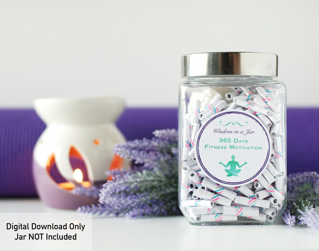 PRINTABLE 365 Fitness Motivation Quotes for a Jar in Original ...