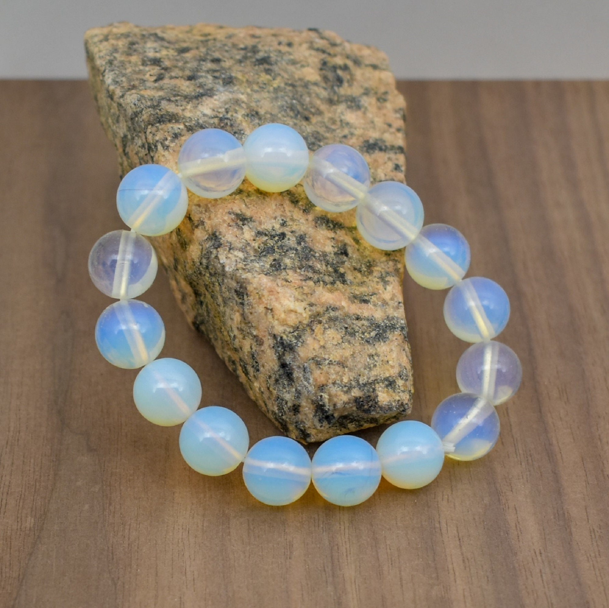 8mm Energy Bead Bracelet L Stone Bracelets L Crystal Bracelets L Opalite  Bracelet L Bracelet for Women 